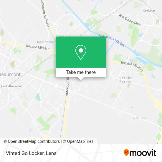 Vinted Go Locker map