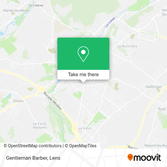 Gentleman Barber map