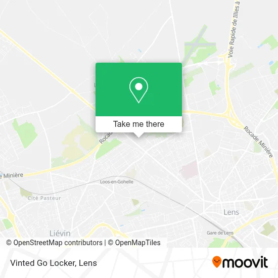 Vinted Go Locker map