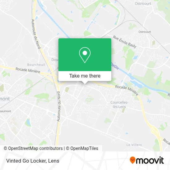 Vinted Go Locker map