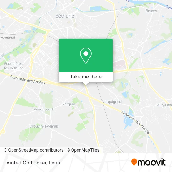 Vinted Go Locker map