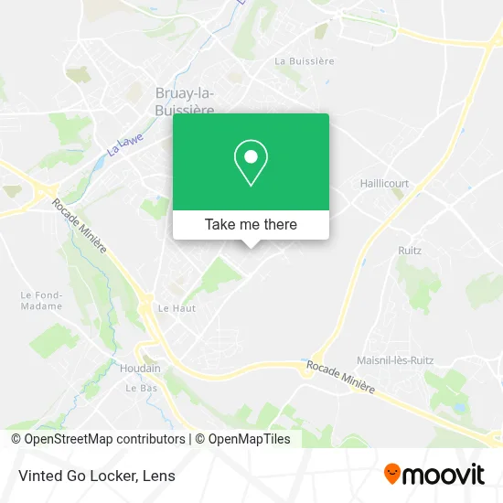 Vinted Go Locker map