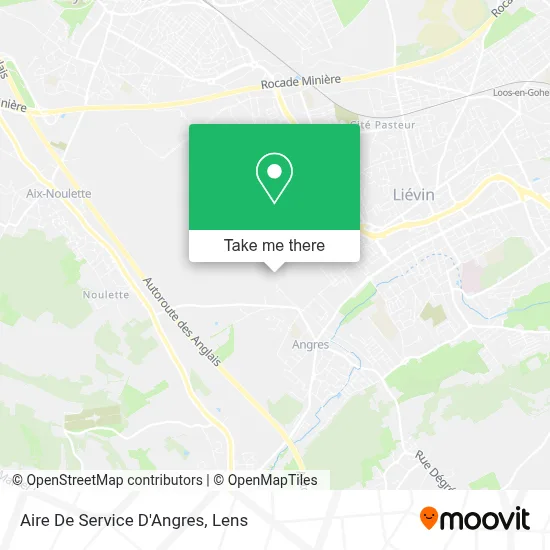 Aire De Service D'Angres map
