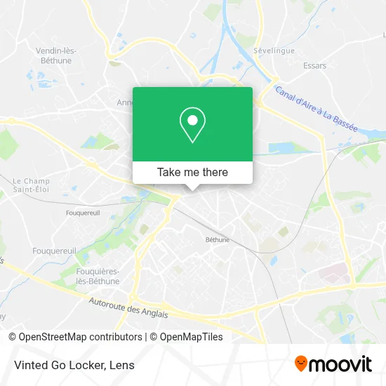 Vinted Go Locker map