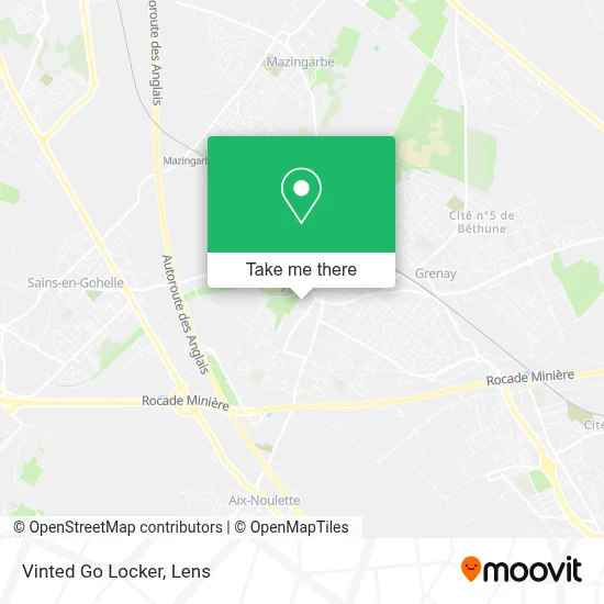 Vinted Go Locker map