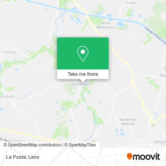 La Poste map