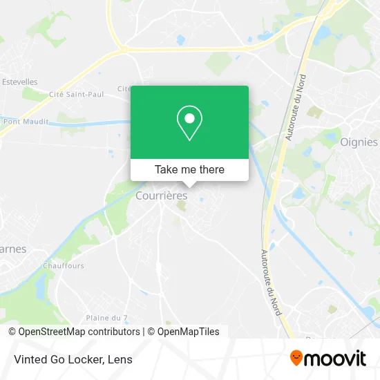 Vinted Go Locker map