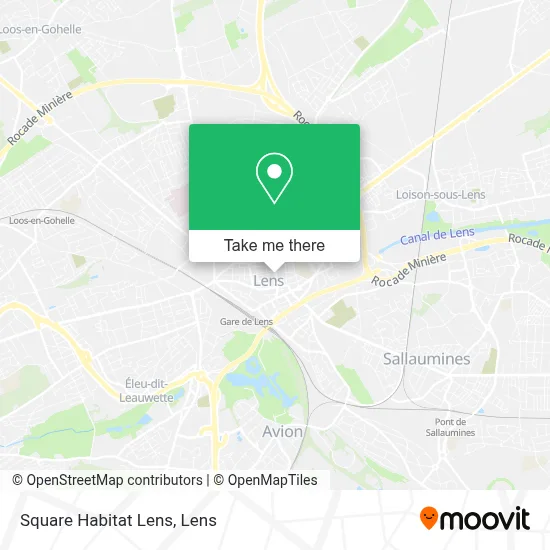 Square Habitat Lens map
