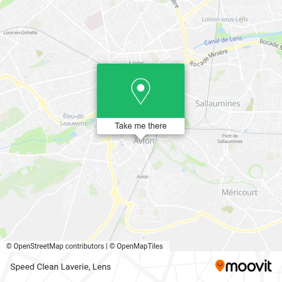 Speed Clean Laverie map