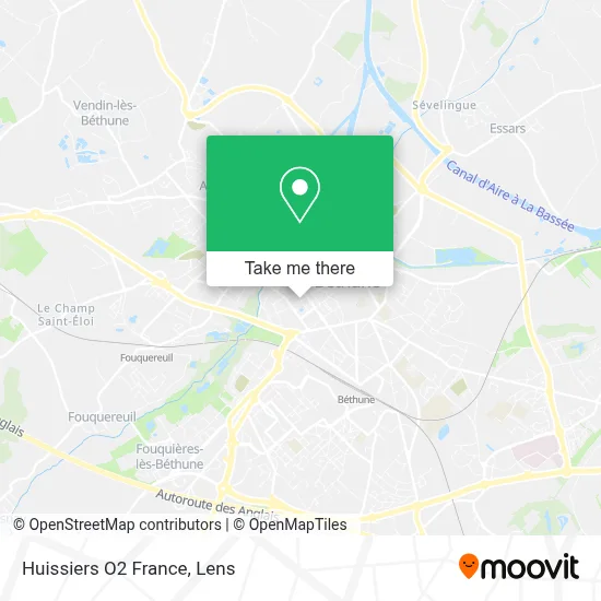 Huissiers O2 France map