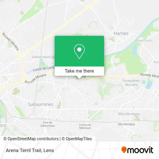 Arena Terril Trail map