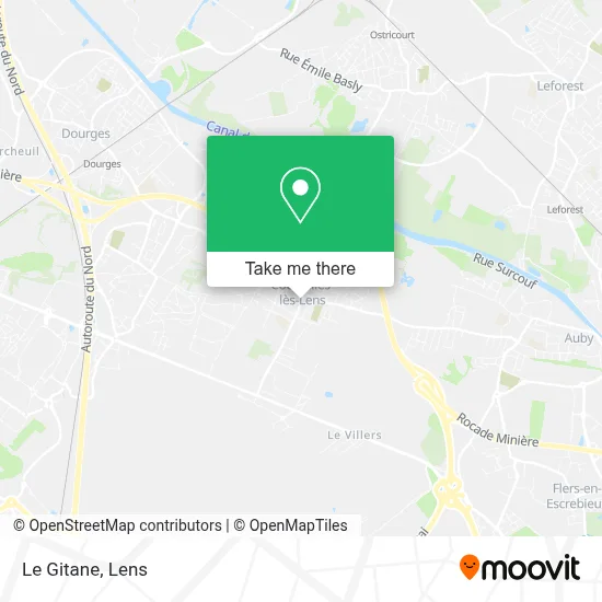 Le Gitane map
