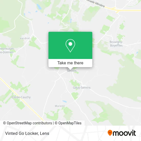 Vinted Go Locker map