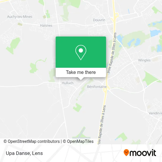 Upa Danse map