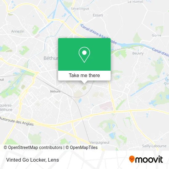 Vinted Go Locker map