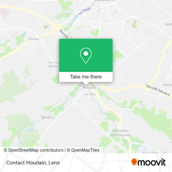 Contact Houdain map