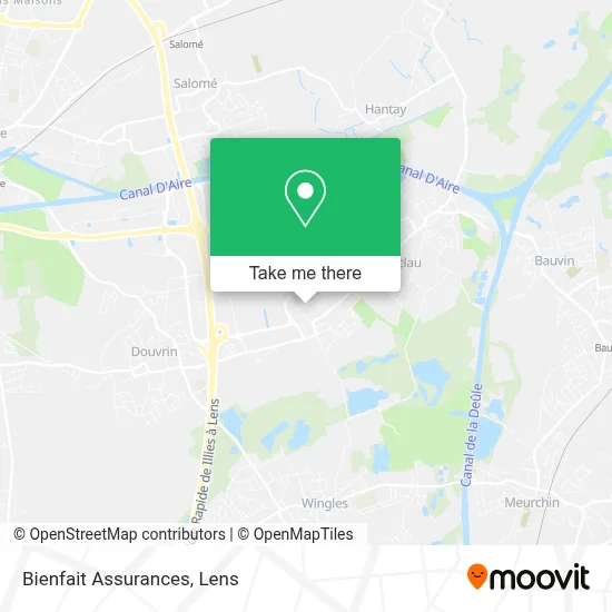 Bienfait Assurances map