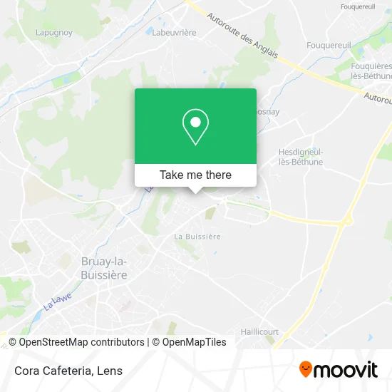 Cora Cafeteria map