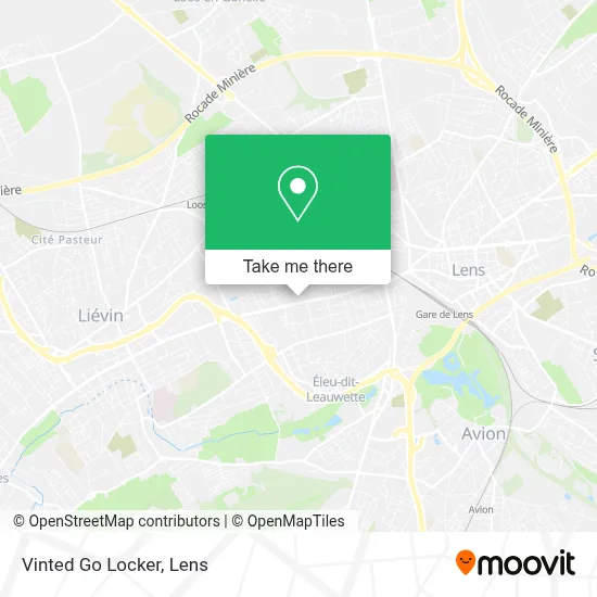 Vinted Go Locker map