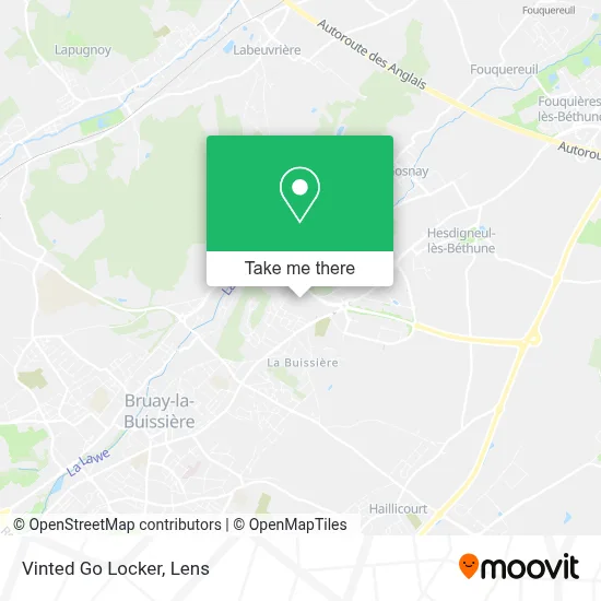 Vinted Go Locker map