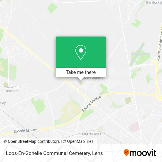 Loos-En-Gohelle Communal Cemetery map