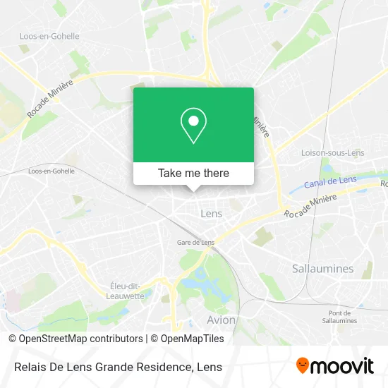 Relais De Lens Grande Residence map