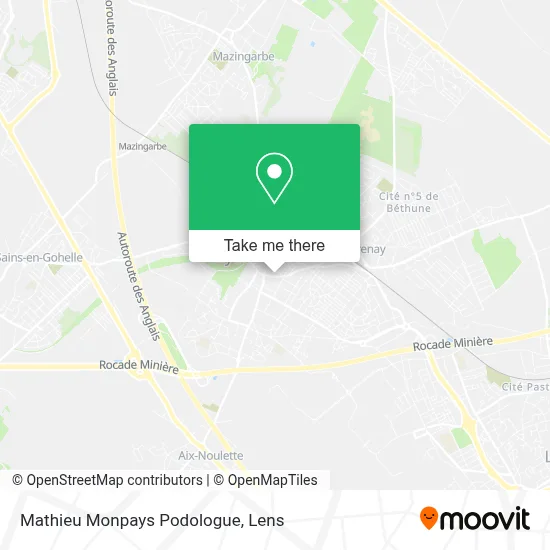Mathieu Monpays Podologue map