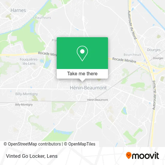 Vinted Go Locker map