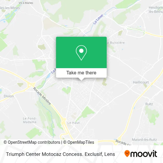 Triumph Center Motocaz Concess. Exclusif map