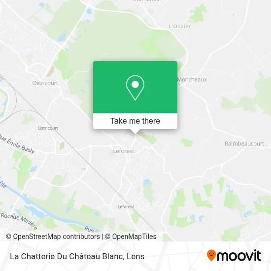 La Chatterie Du Château Blanc map