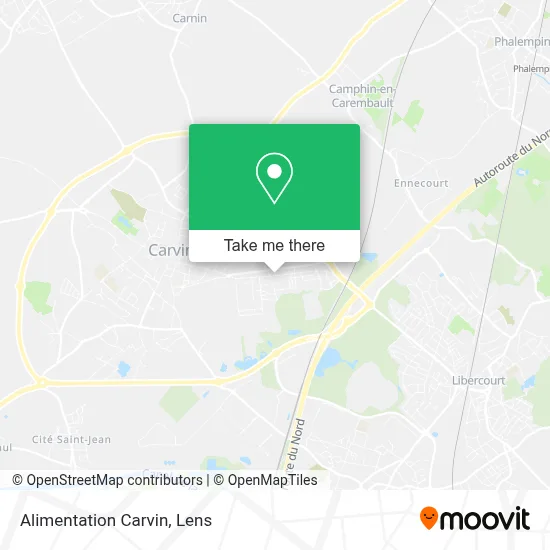 Alimentation Carvin map