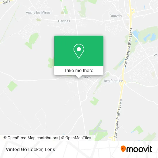 Vinted Go Locker map