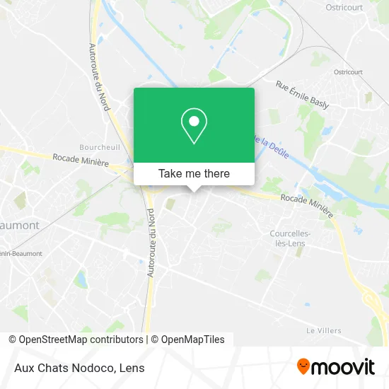 Aux Chats Nodoco map