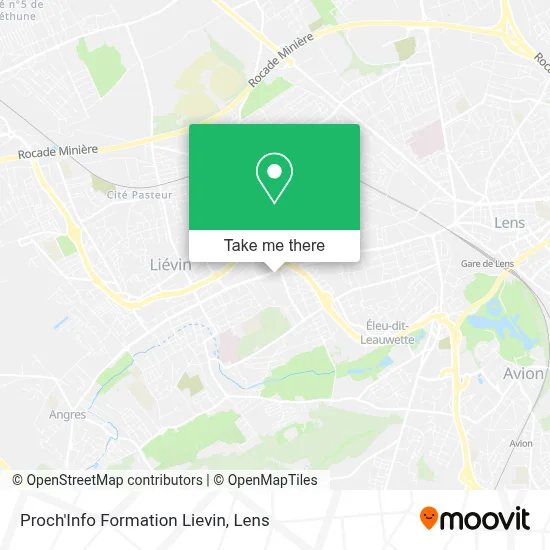 Proch'Info Formation Lievin map