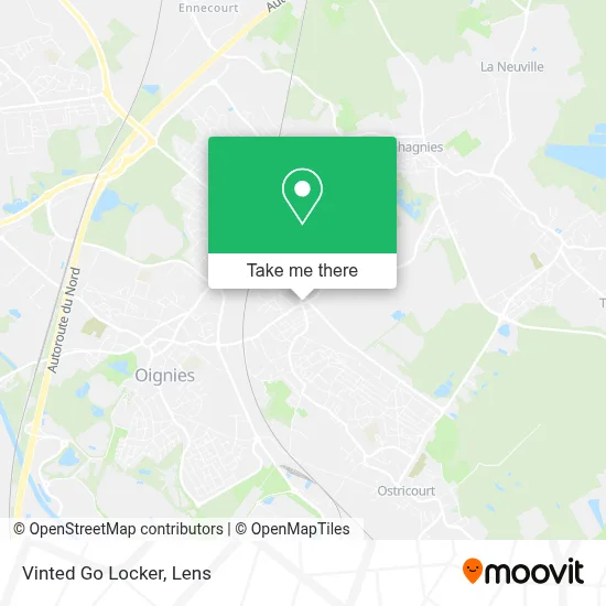 Vinted Go Locker map