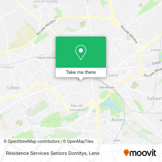 Résidence Services Seniors Domitys map