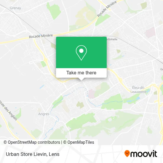 Urban Store Lievin map