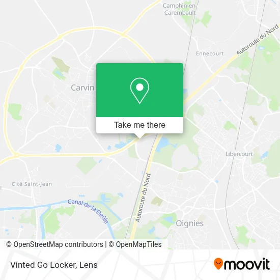 Vinted Go Locker map