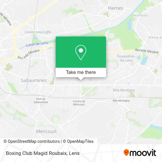 Boxing Club Magid Roubaix map