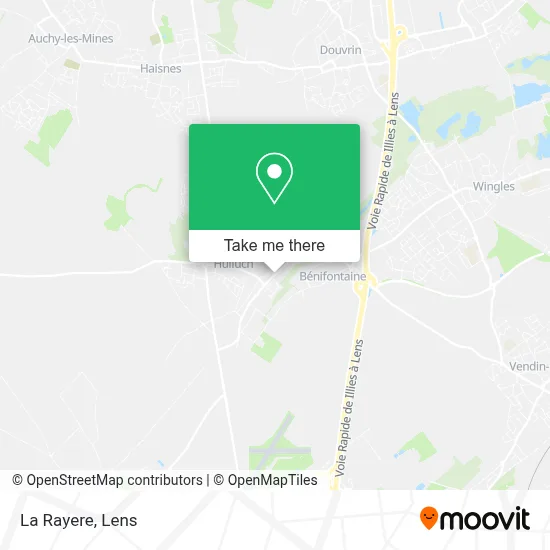La Rayere map