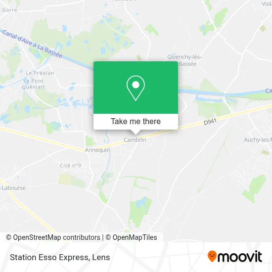 Station Esso Express map
