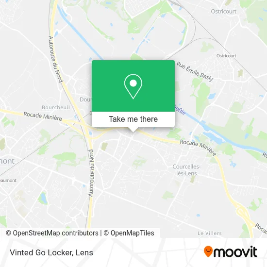 Vinted Go Locker map