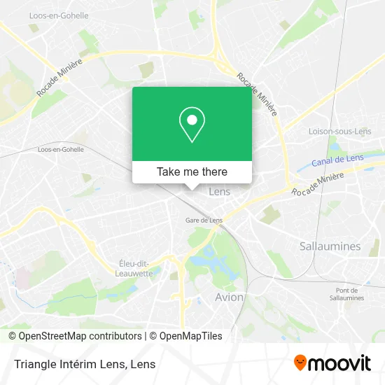 Triangle Intérim Lens map