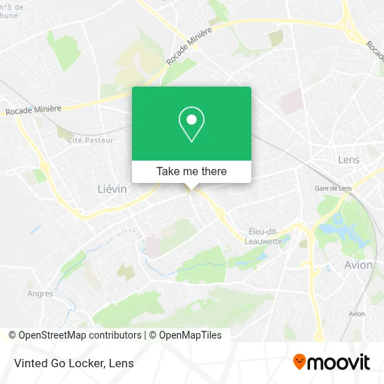 Vinted Go Locker map