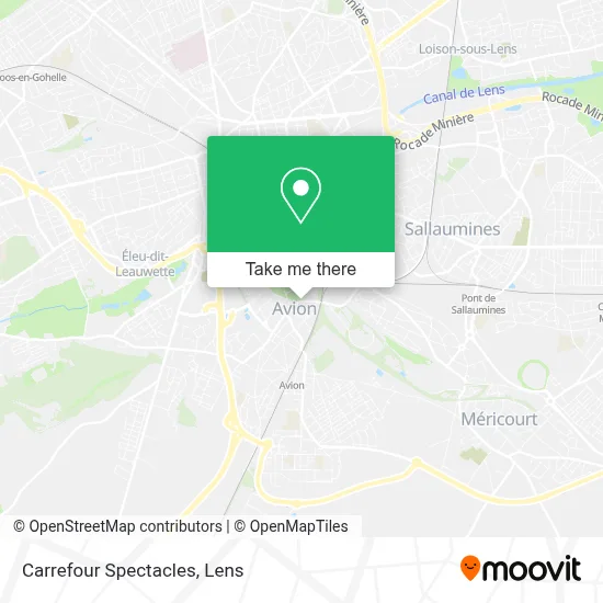 Mapa Carrefour Spectacles