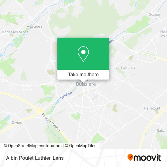 Albin Poulet Luthier map