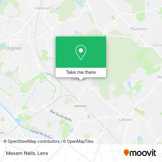 Mesam Nails map