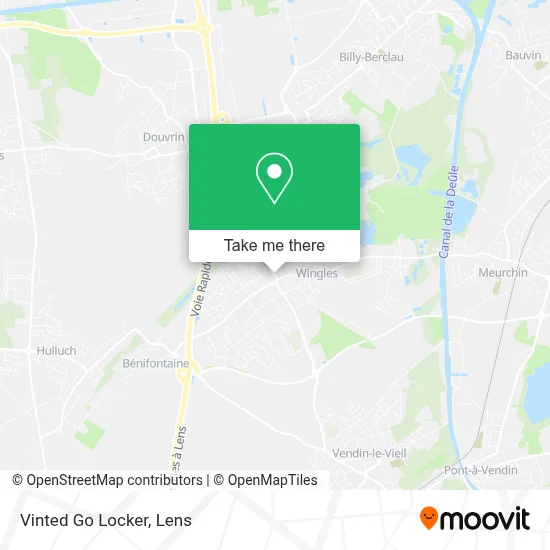 Vinted Go Locker map