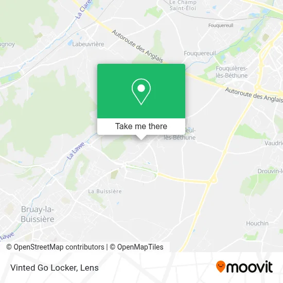 Vinted Go Locker map