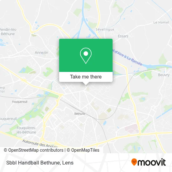 Sbbl Handball Bethune map